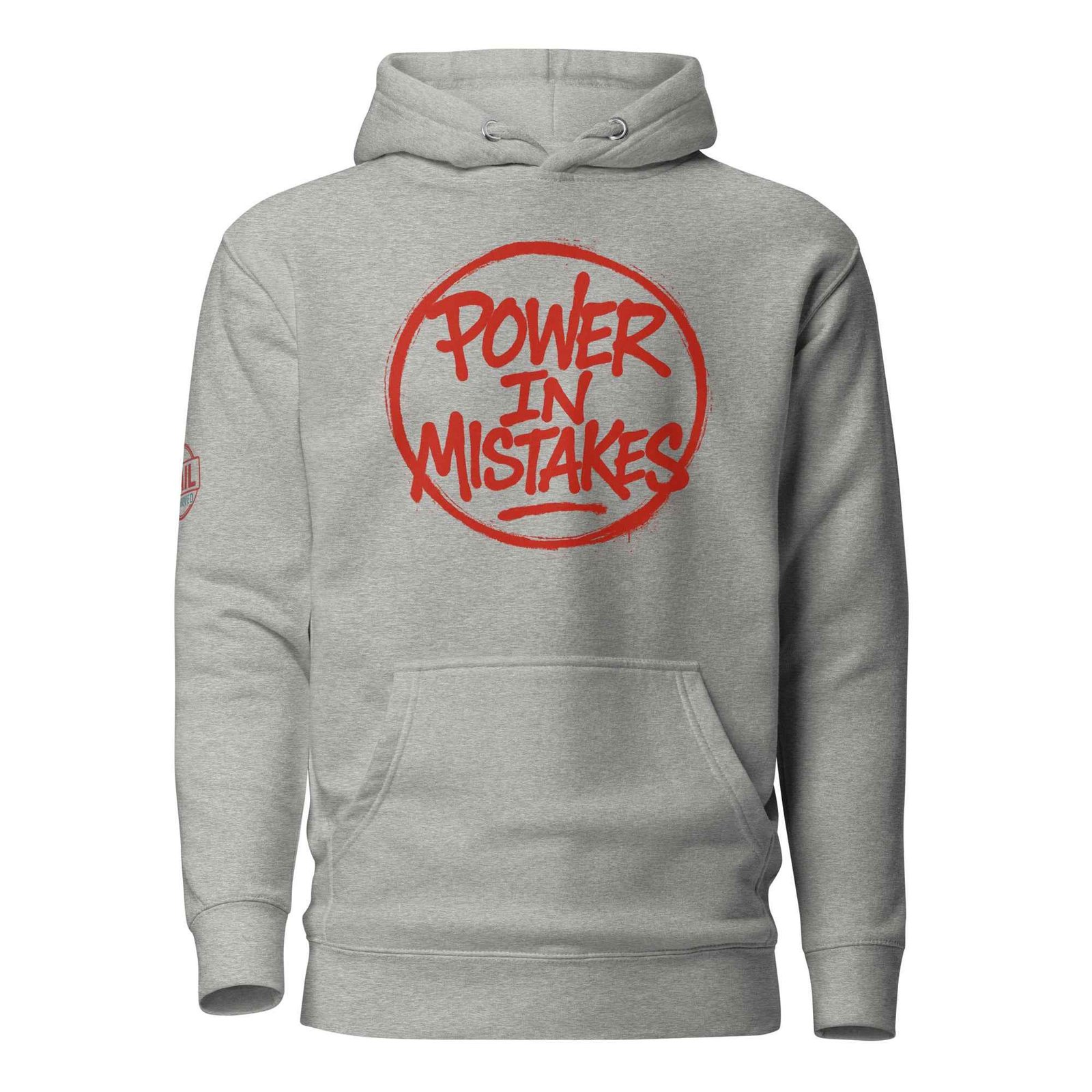 Felpa con Cappuccio Streetwear “POWER IN MISTAKES” 🔴 | FAIL – Manifesto di Coraggio e Stile - FAIL Streetwear