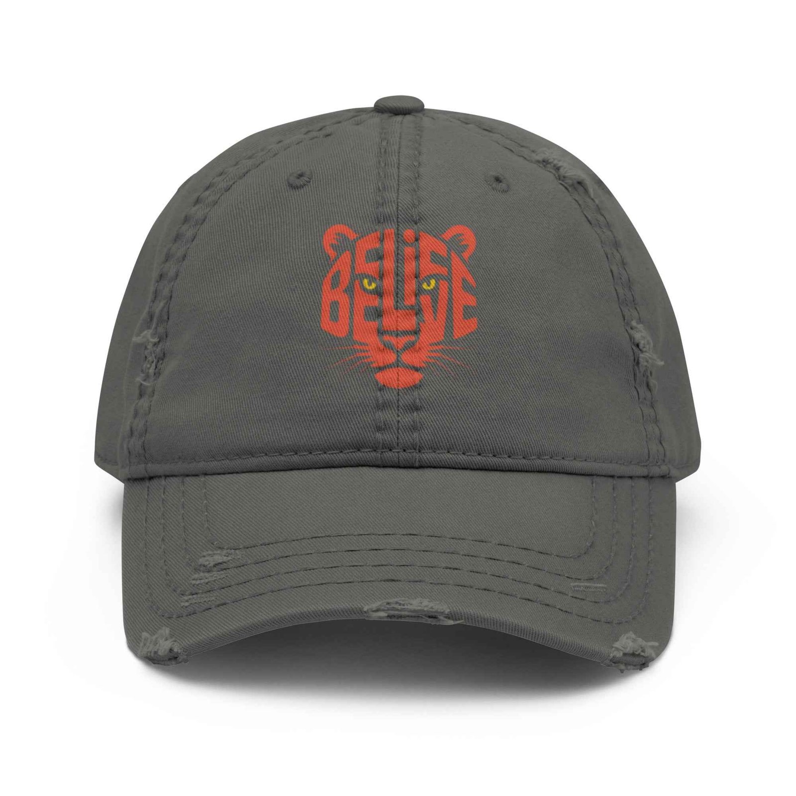 Cappellino Believe Vissuto | Distressed Dad Hat con Stile Autentico - FAIL Streetwear