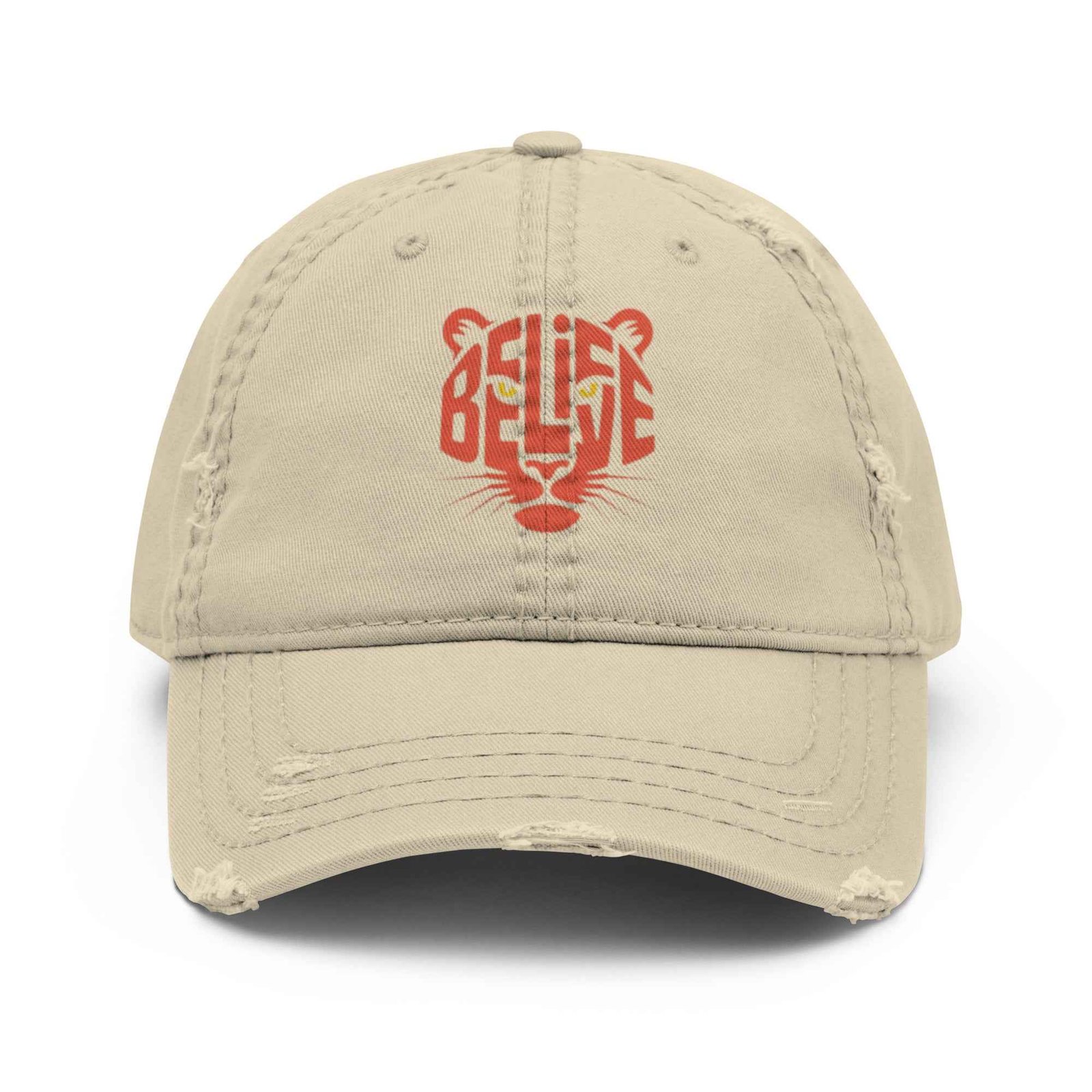 Cappellino Believe Vissuto | Distressed Dad Hat con Stile Autentico - FAIL Streetwear