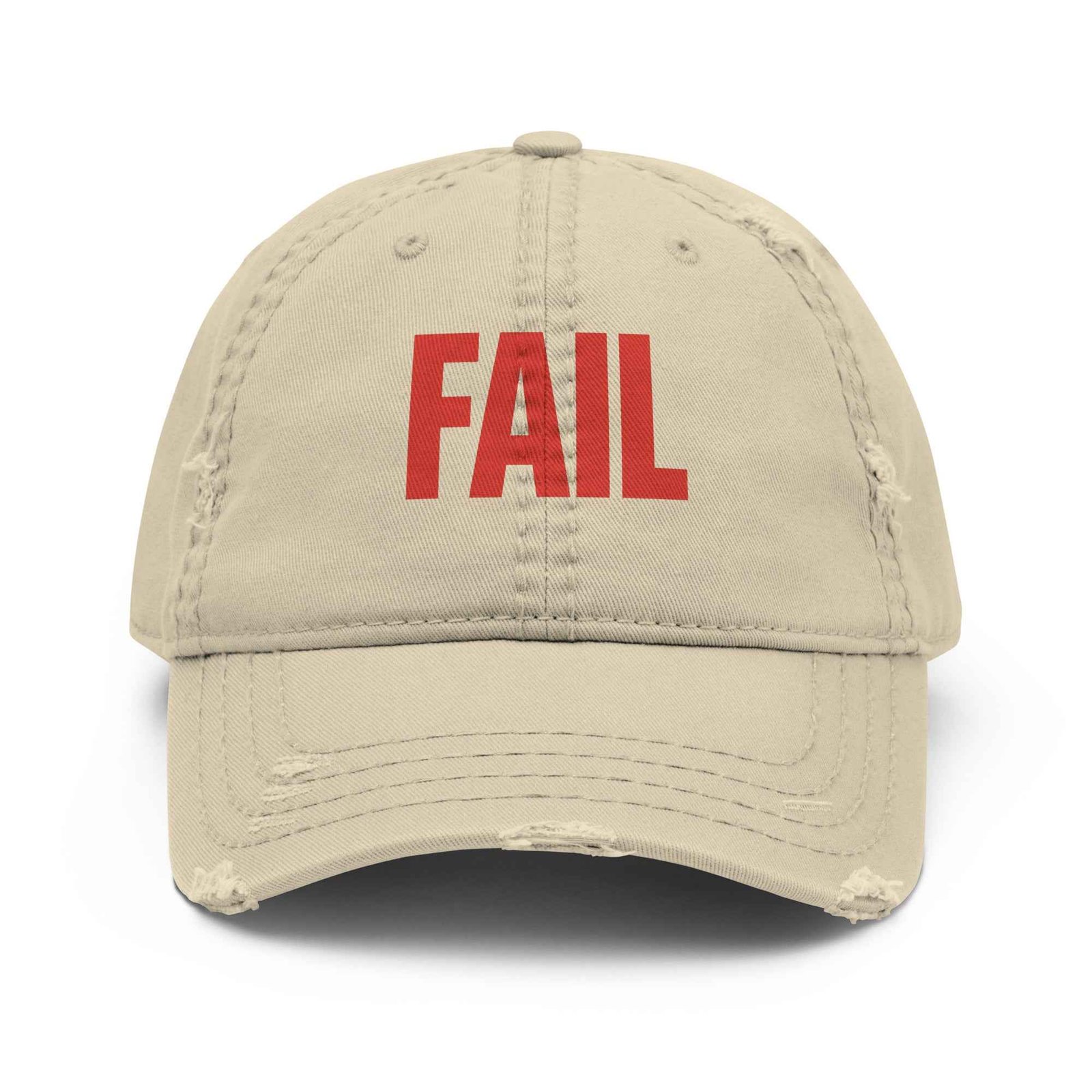 Cappellino FAIL Vissuto “Distressed Dad Hat” – Stile vissuto, anima street - FAIL Streetwear